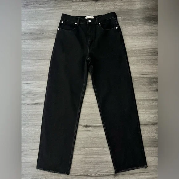 Everlane Women's The Way-High Jean Size 28 Long High-Rise Straight Leg Black - Picture 7 of 15